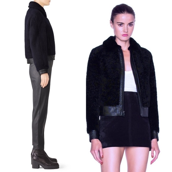 MARTIN GRANT PARIS 70s Navy Wool Blend Faux Shearling Boxy Sherpa Teddy Jacket 6 - Picture 3 of 12